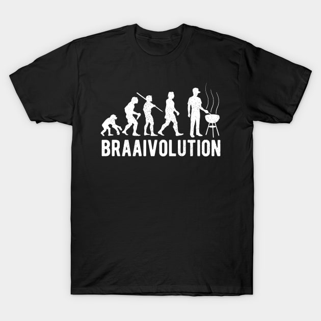 Braai Evolution Grill Expert Funny Family BBQ T-Shirt by BraaiNinja